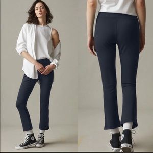 American giant No BS kick flare high rise ponte pant in black